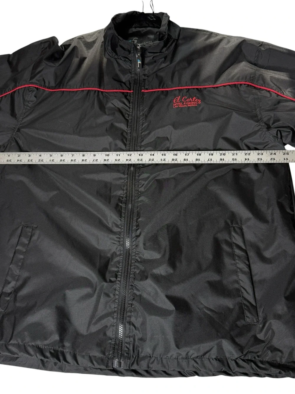 VTG El Cortez Windbreaker Hotel Casino Las Vegas Full Zip Jacket Men's L New